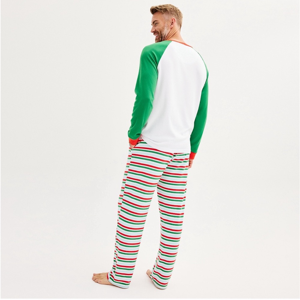 Brand New Men's Papa Elf Top & Bottoms Pajama Set by Cuddl Duds, Size Medium NWT - Picture 2 of 4